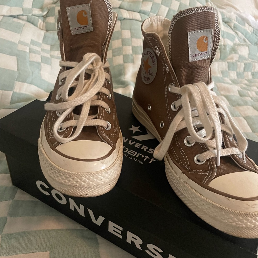 Converse Carhartt Brown High-Tops